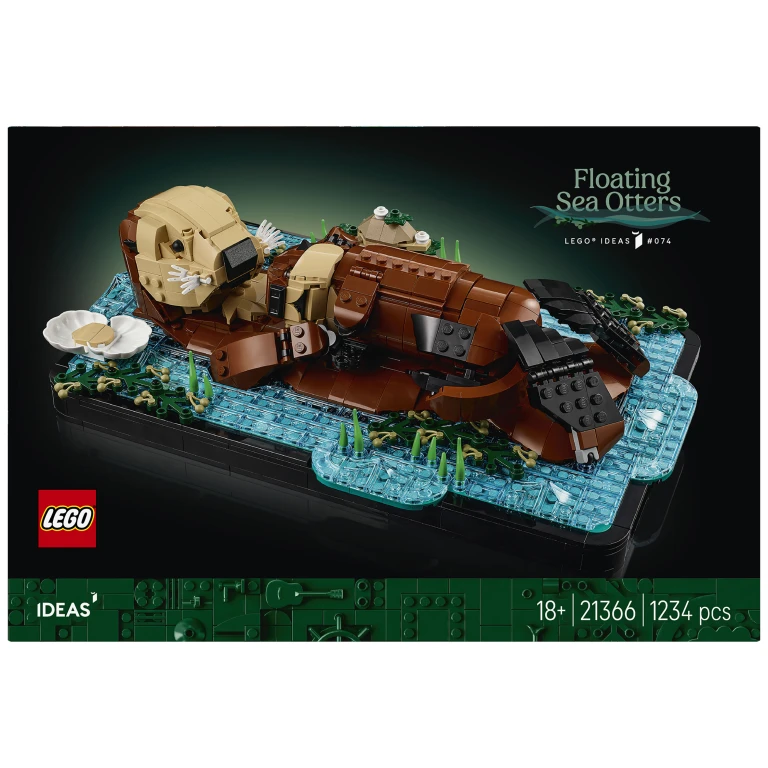 LEGO Ideas Bouwset Drijvende Zeeotters - 1 stuk