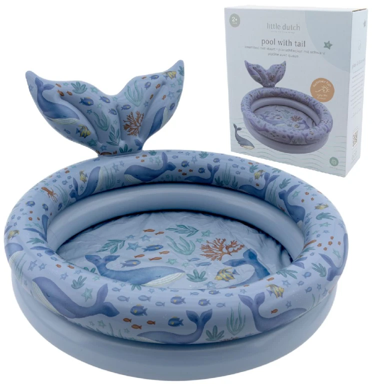 Little Dutch Ocean World Kinderzwembad 80cm met Staart - 1 stuk