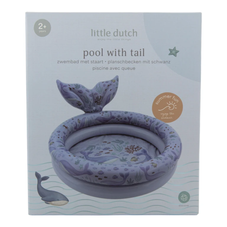 Little Dutch Ocean World Kinderzwembad 80cm met Staart - 1 stuk