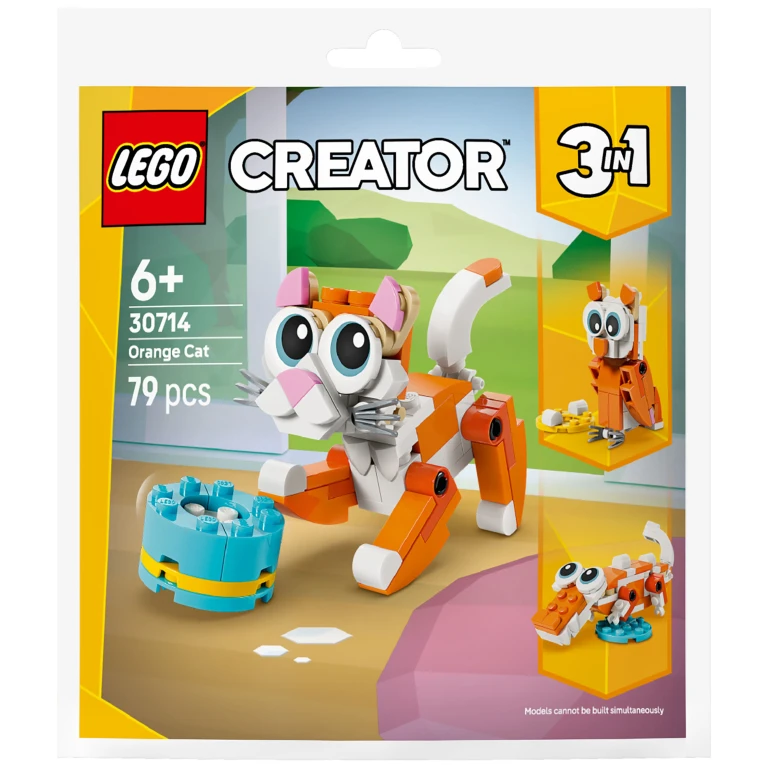 LEGO Creator 3-in-1 Oranje Kat Bouwset - 1 stuk