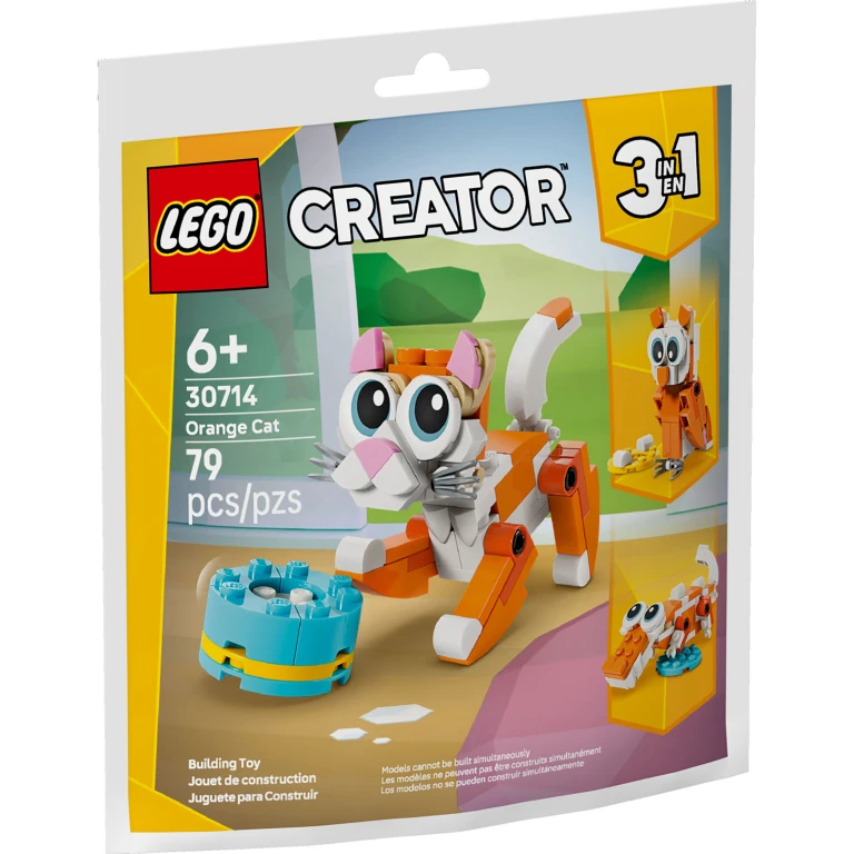 LEGO Creator 3-in-1 Oranje Kat Bouwset - 1 stuk