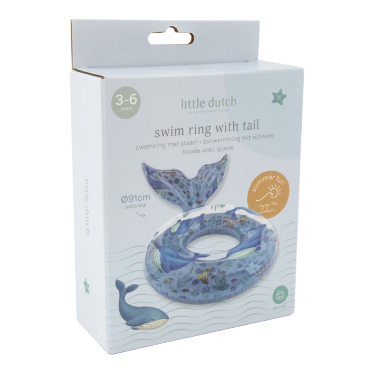 Little Dutch Zwemring Ocean World met Staart 91cm
