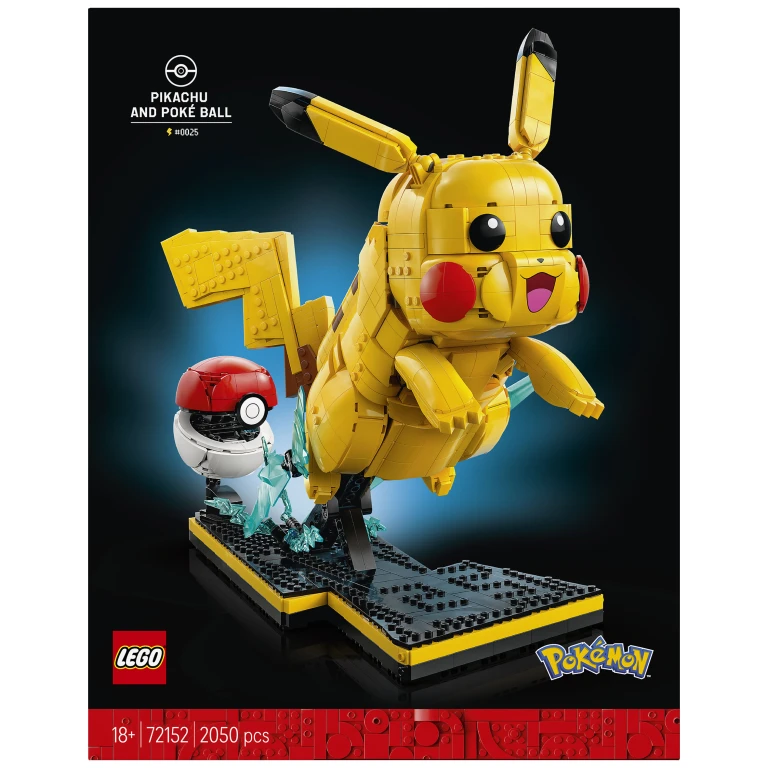 LEGO Pokémon Bouwset Pikachu en Pokéball - 1 stuk