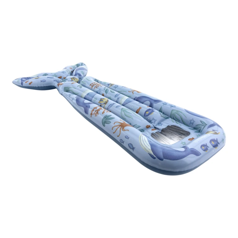 Little Dutch Ocean World Luchtbed met Staart - Blauw - 1 stuk