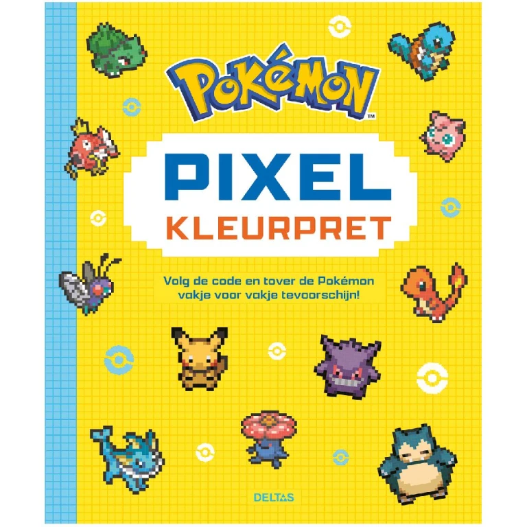 Kleurboek Pokemon Pixel Kleurpret 1 stuk