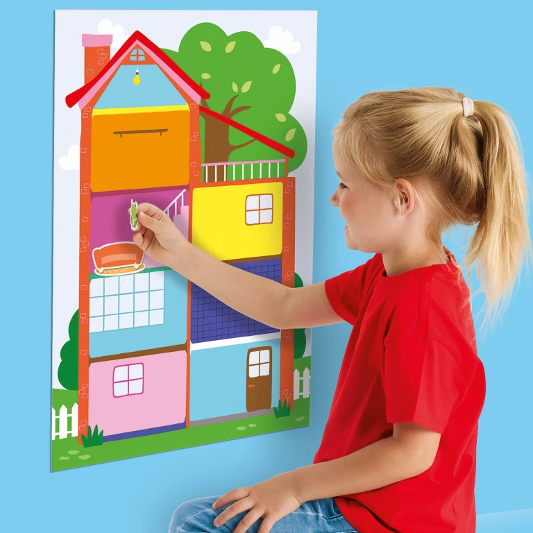 SES My First Poster met stickers Huis - 1 stuk