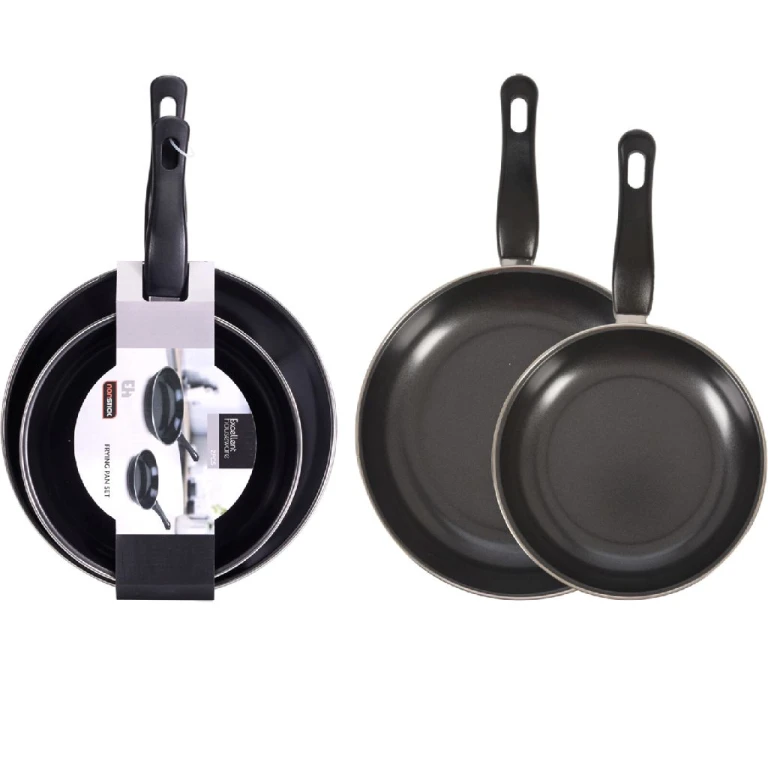 Koekenpan Set Zwart 20cm en 24cm (set van 1)