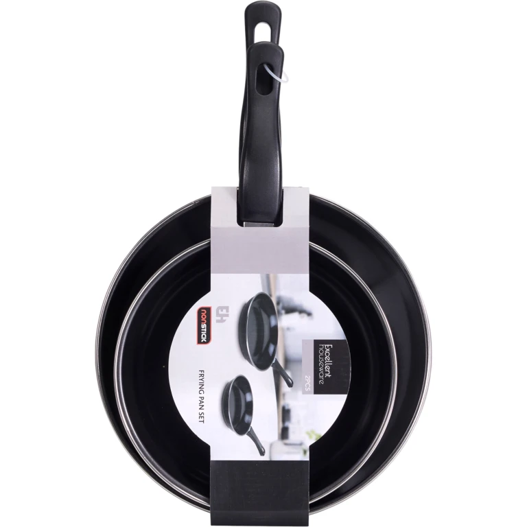 Koekenpan Set Zwart 20cm en 24cm (set van 1)