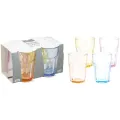 Drinkglazen Mediterrane Kleur 360ml - Set van 4 stuks