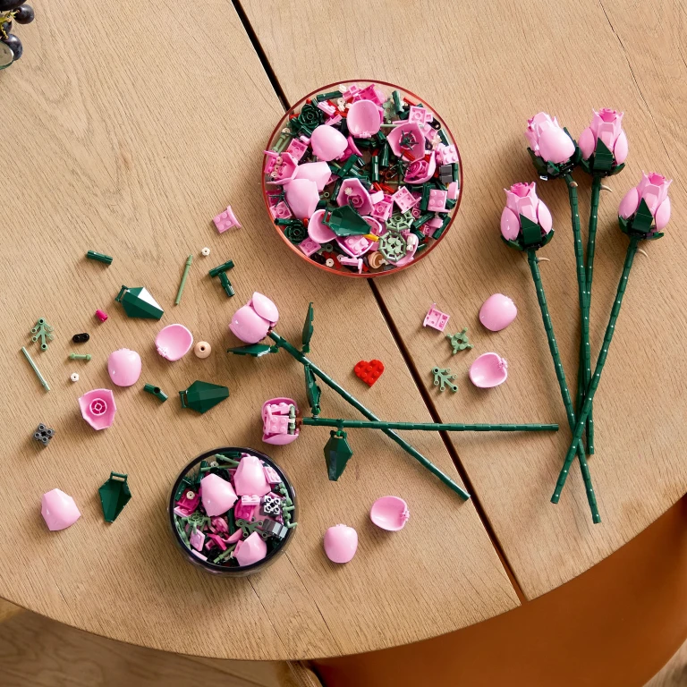 Lego Botanicals Roze Rozenboeket - 1 stuk