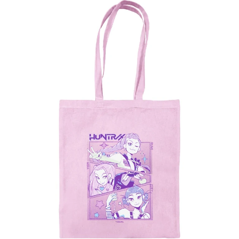 K-Pop Demon Hunters katoenen tas roze - 1 stuk