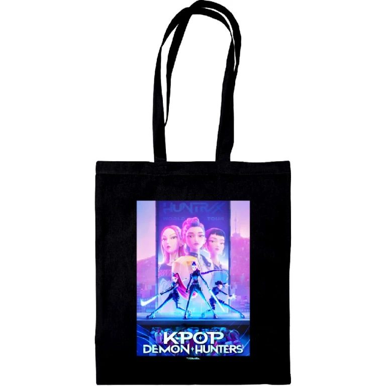 K-Pop Demon Hunters Stoffen Tas - Zwart - 1 stuk