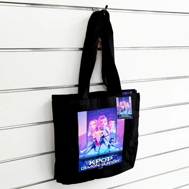 K-Pop Demon Hunters Stoffen Tas - Zwart - 1 stuk