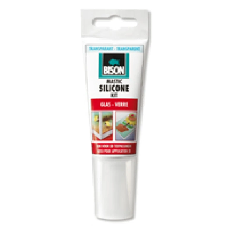 Bison siliconenkit transparant 60 ml - 1 stuk