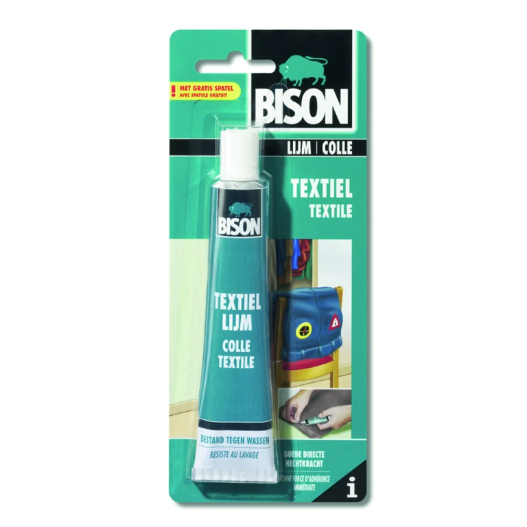 Bison Textiellijm 50ml Transparant Elastisch 1 stuk