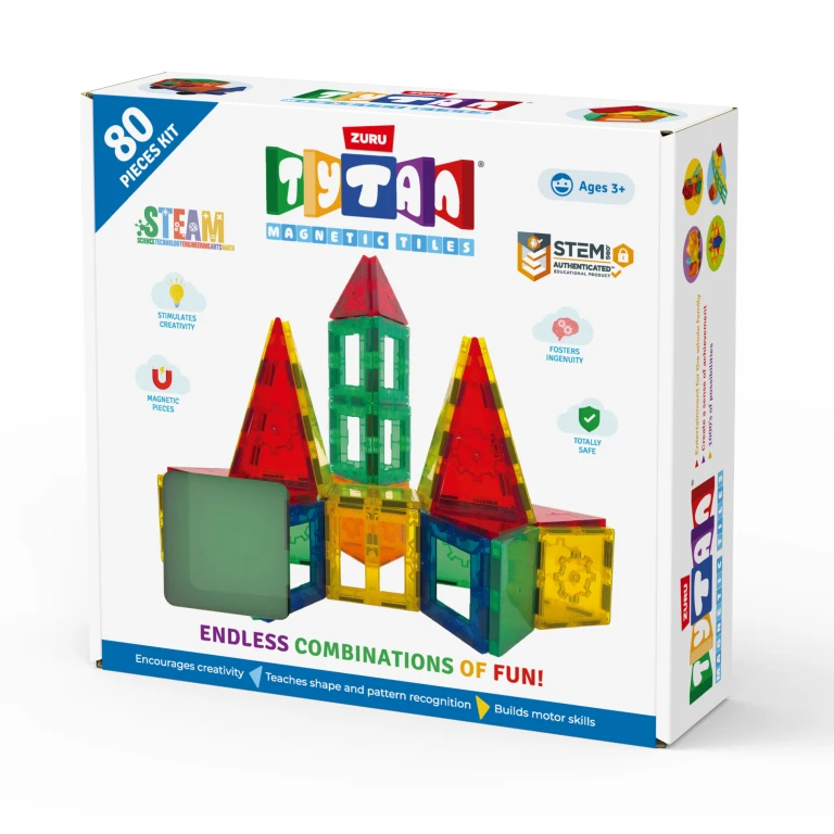 Tytan Magnetische Tegels Bouwset 80 stuks