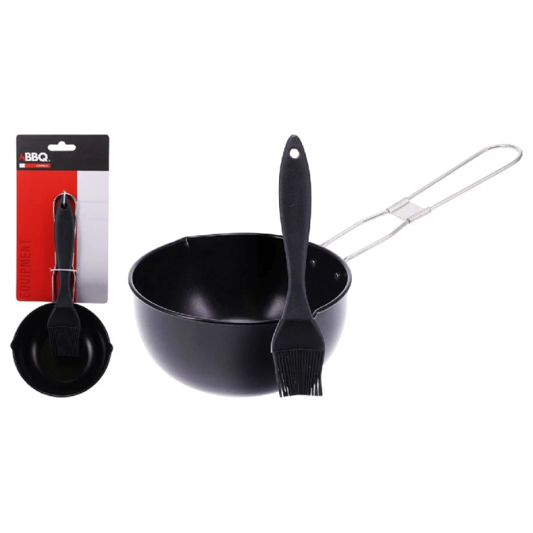 BBQ Sauspan Non-Stick met Kwast - 1 stuk