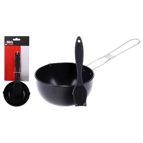 BBQ Saus Pan Non Stick Met Kwast
