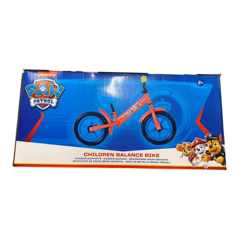 Paw Patrol Loopfiets Zwart 1 tot 3 jaar