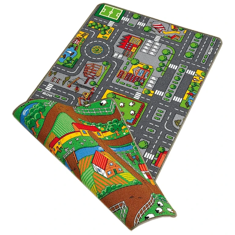 Speelkleed Duo City & Farm 67x100cm - 1 stuk
