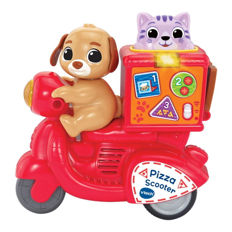 VTech Baby Press En Go Pizza Scooter - 1 stuk