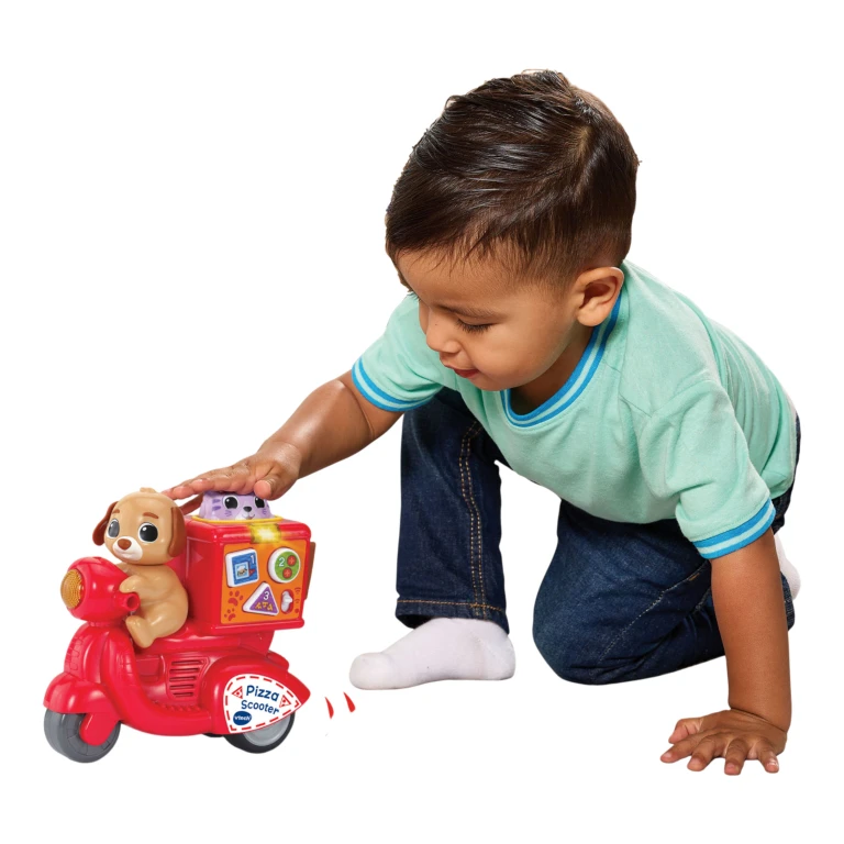 VTech Baby Press En Go Pizza Scooter - 1 stuk