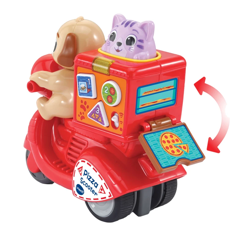 VTech Baby Press En Go Pizza Scooter - 1 stuk