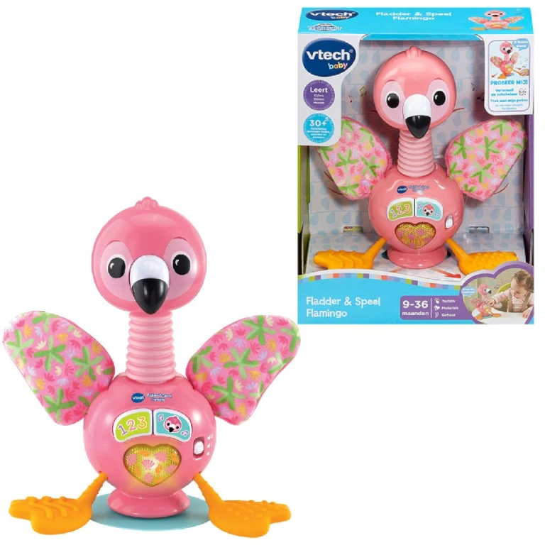 VTech Baby Fladder en Speel Flamingo - 1 stuk