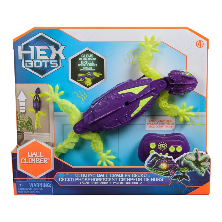 HexBots Muurkruipende Gekko Glow-in-the-dark RC - 1 stuk