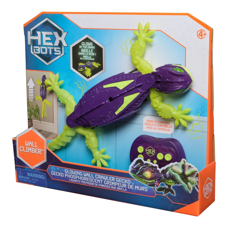 HexBots Muurkruipende Gekko Glow-in-the-dark RC - 1 stuk