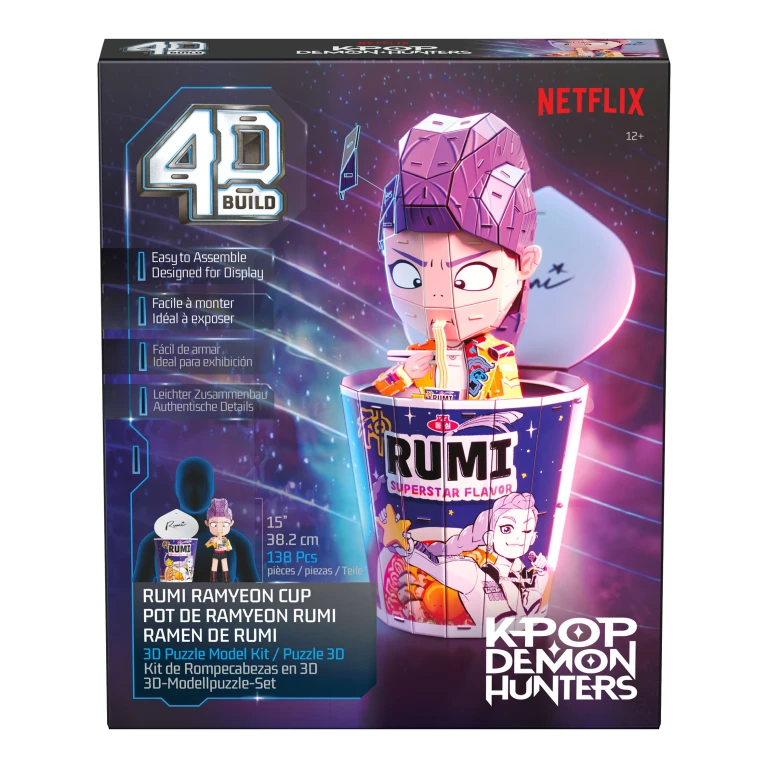 4D Build K-Pop Demon Hunters Rumi Ramen Cup Puzzel - 1 stuk
