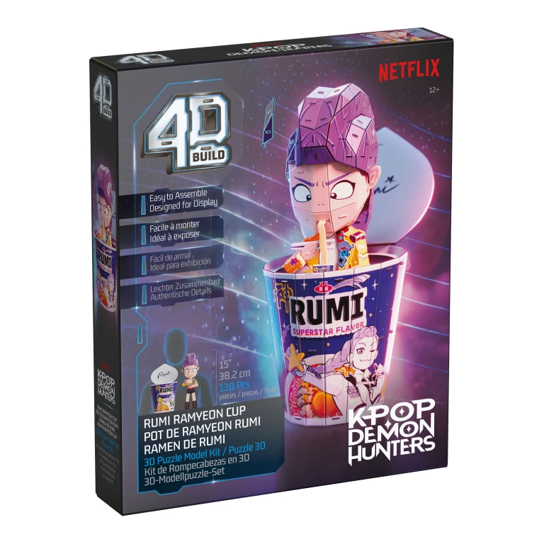 4D Build K-Pop Demon Hunters Rumi Ramen Cup Puzzel - 1 stuk
