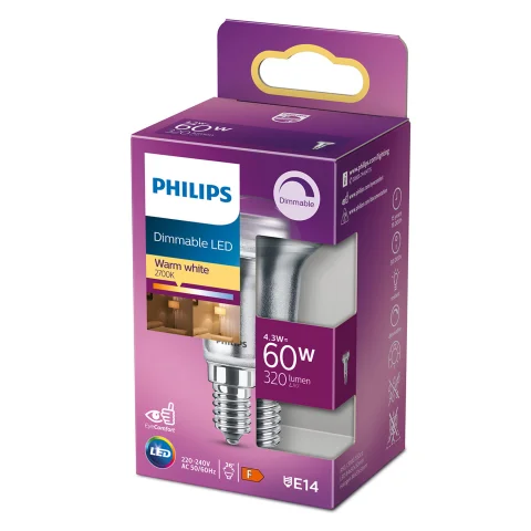 Philips LED lamp R50 E14 4.3W 320Lm reflector dimbaar