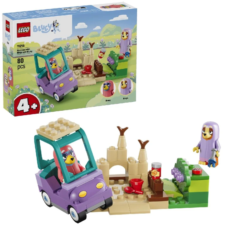 LEGO Bluey Oma's met Bingo en Bluey Bouwset - 1 stuk