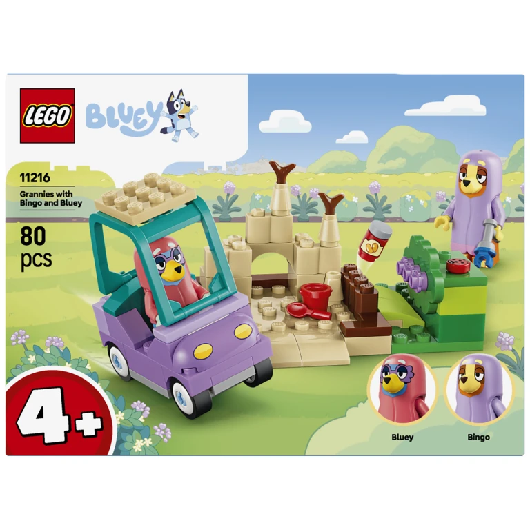 LEGO Bluey Oma's met Bingo en Bluey Bouwset - 1 stuk