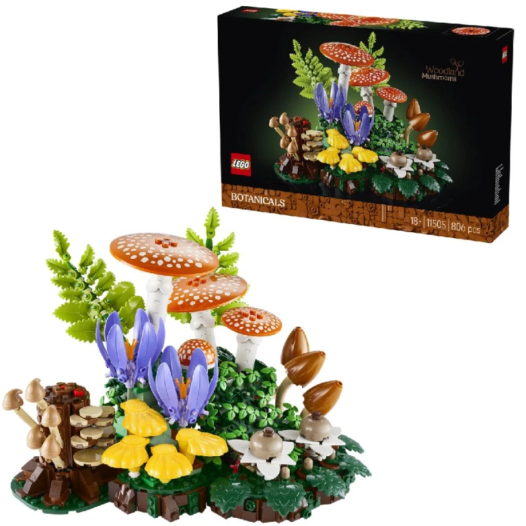 LEGO Icons Botanicals Bospaddenstoelen Bouwset - 1 stuk