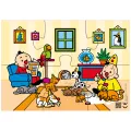 Bumba Puzzel Waf Waf, Miauw Miauw 6 Stukjes