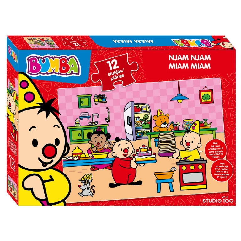 Bumba Puzzel Njam Njam - 1 stuk - 12 stukjes