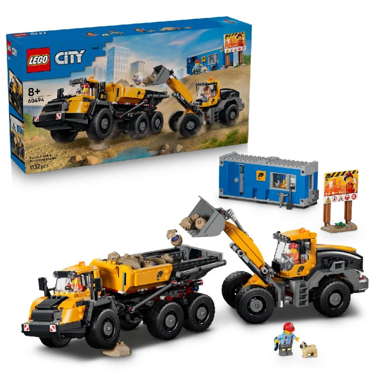 Lego 60494 City Big Vehicles Kiepwagen en Voorlader