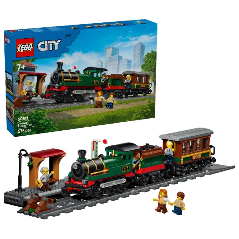 Lego 60511 City Trains Vintage Stoomtrein