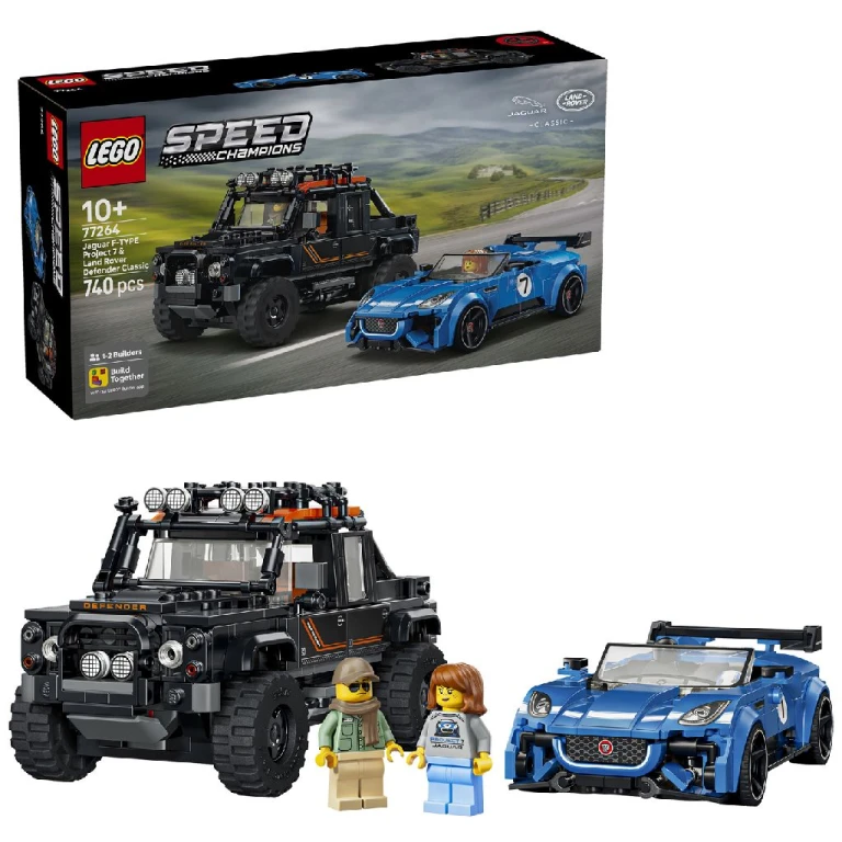 LEGO 77264 Speed Champions Jaguar Project 7 & Land Rover Defender
