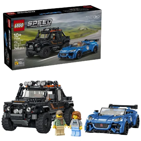 LEGO 77264 Speed Champions Jaguar Project 7 & Land Rover Defender