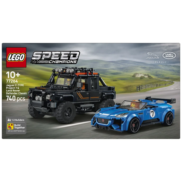 LEGO 77264 Speed Champions Jaguar Project 7 & Land Rover Defender
