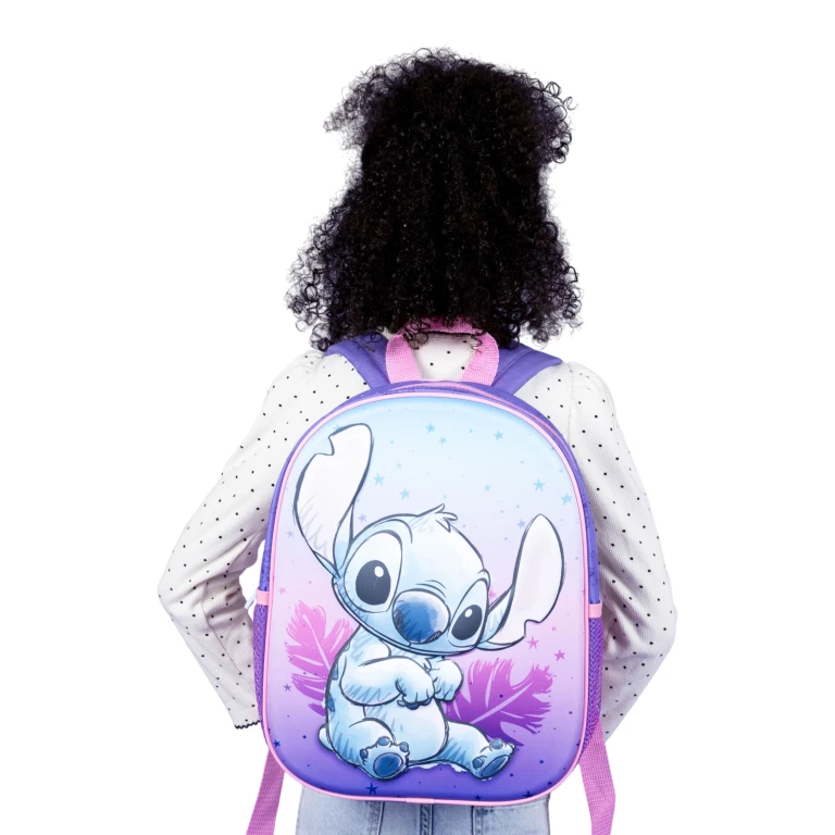 Stitch Rugzak Zwart 33 cm 3D-ontwerp