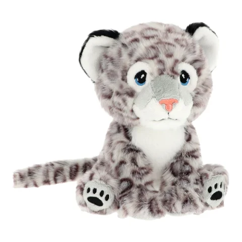 Keeleco Safari Sitting Snow Leopard 14cm