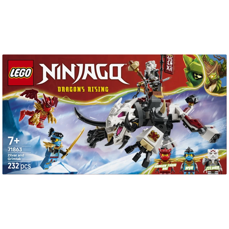 LEGO 71863 Ninjago Zilvar en Grimtak het Drakenbeest