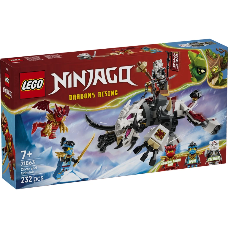 LEGO 71863 Ninjago Zilvar en Grimtak het Drakenbeest