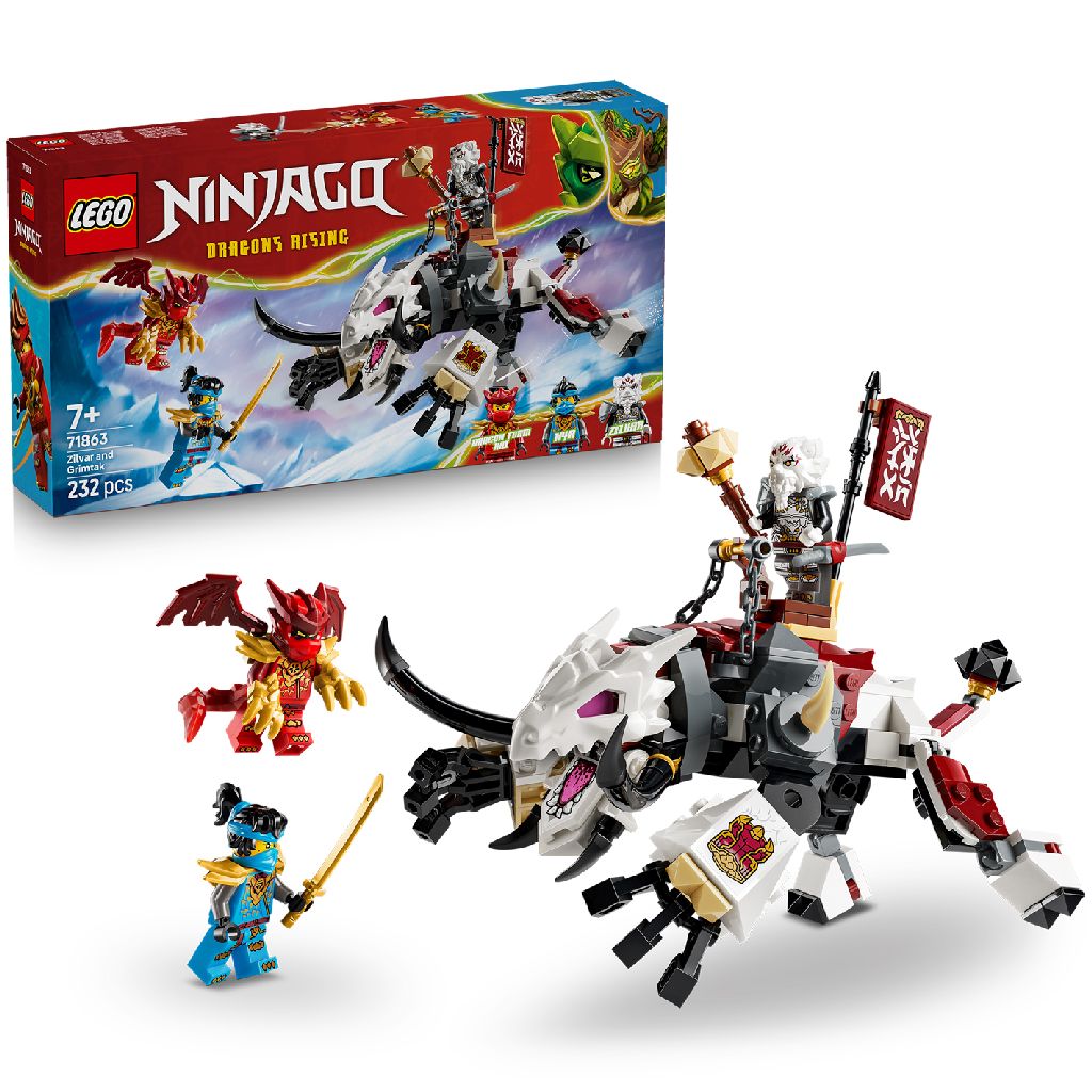 Clever XL NL - LEGO 71863 Ninjago Zilvar en Grimtak het Drakenbeest