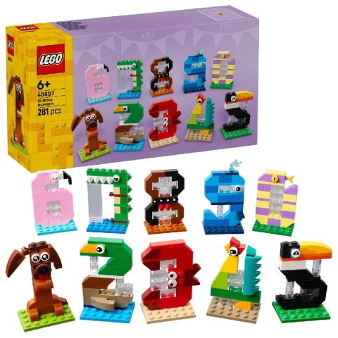 LEGO 40807 Seasonal Verjaardagscijfers