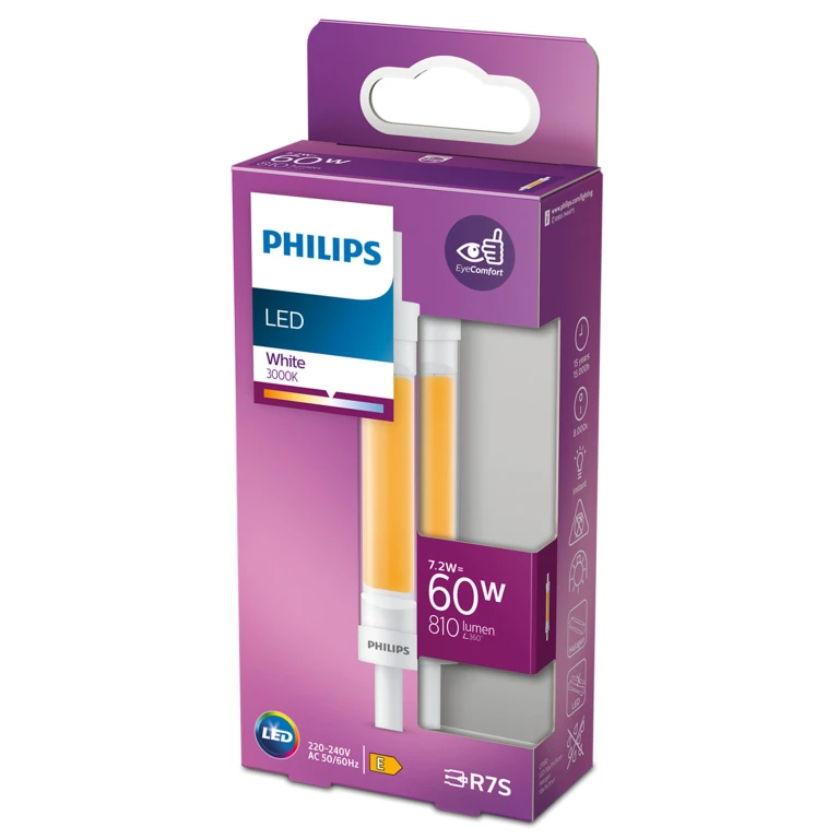 Philips LED staaf R7s 118mm 7.2W 810lm - 1 stuk